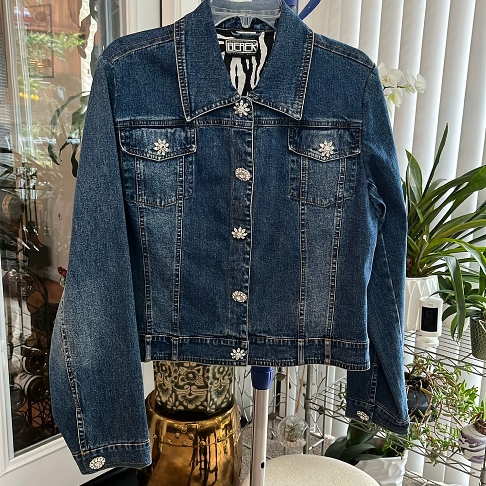 Berek Jean jacket with cute buttons, Medium